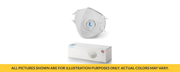 LIFAair LM99 KN95 Filtration Level Protective Mask with valve (10 pieces)