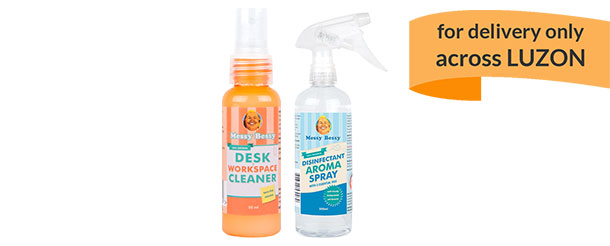 Bundle A - Desk and Workspace Cleaner 50 ml & Disinfectant Aroma Spray 500 ml