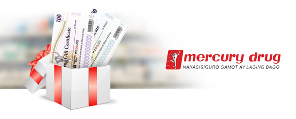 Mercury Drug GCs worth Php 200