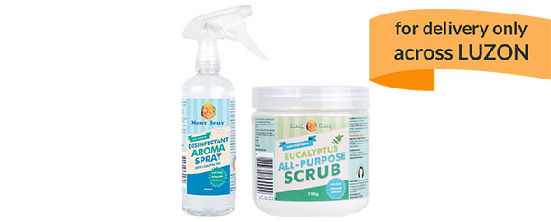 Bundle C - Disinfectant Aroma Spray 500 ml & Eucalyptus All-Purpose Scrub 750 g