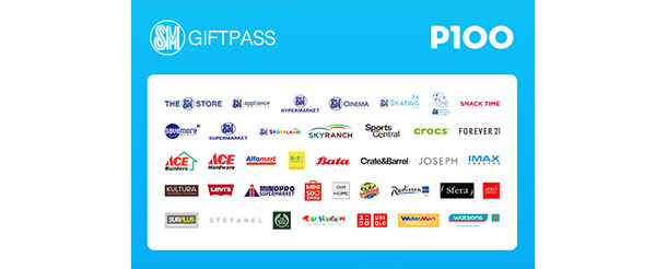 SM Gift Pass eGift worth P100