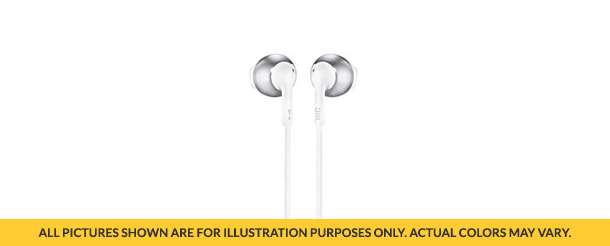 JBL T205 Pure Bass Metal In-Ear Headphones with Mic