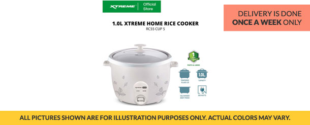 XTREME HOME 1.0L Rice Cooker (RC55 CUP 5)