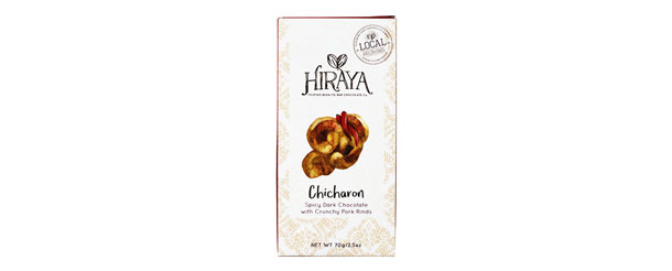 Hiraya Chicharon Spicy Dark Chocolate with Crunchy Pork Rinds 70g